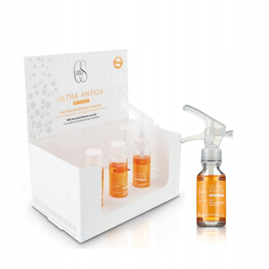 Ampułki intensywnie regenerujące do włosów Ultra Antiox 3x20ml Lendan