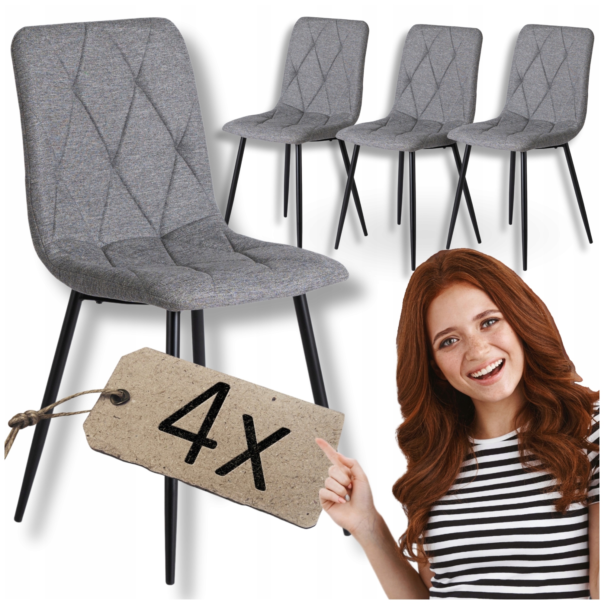 Detal oparcia i siedziska krzesła ROBIN