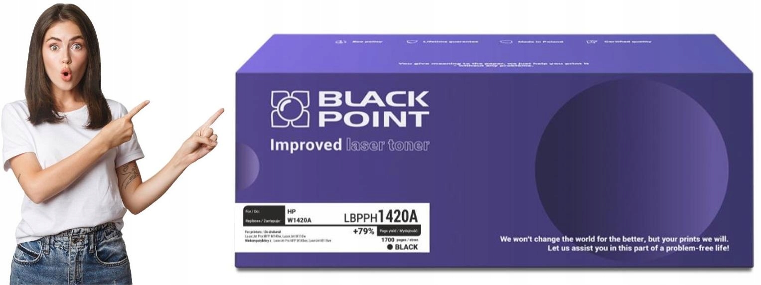 Toner Hp 142A (W1420A) czarny Blackpoint (1700)