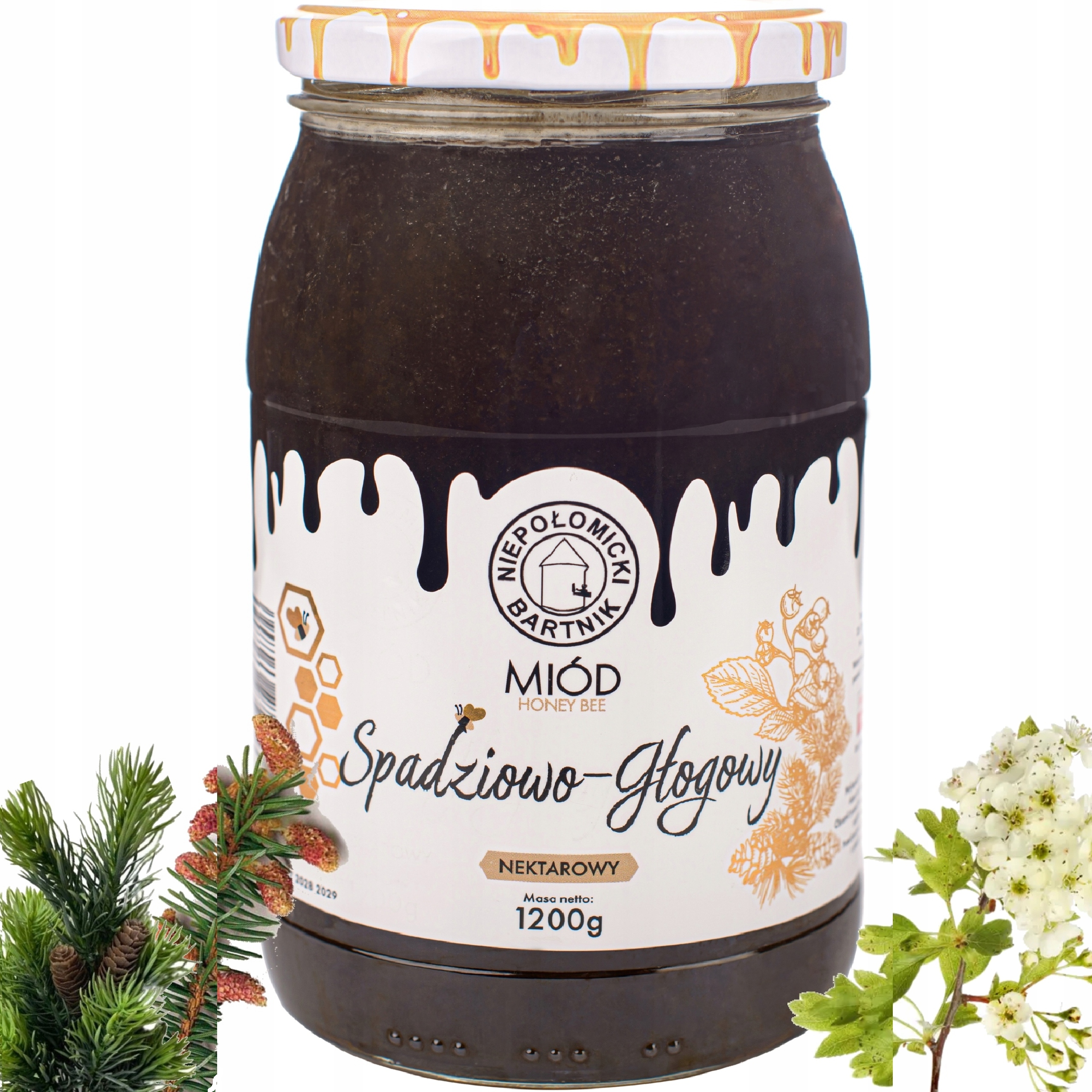 Levně Medovicový Med 1.2 Kg Polský Pravá Hlodovo-hlohovitá Čerstvá 2025