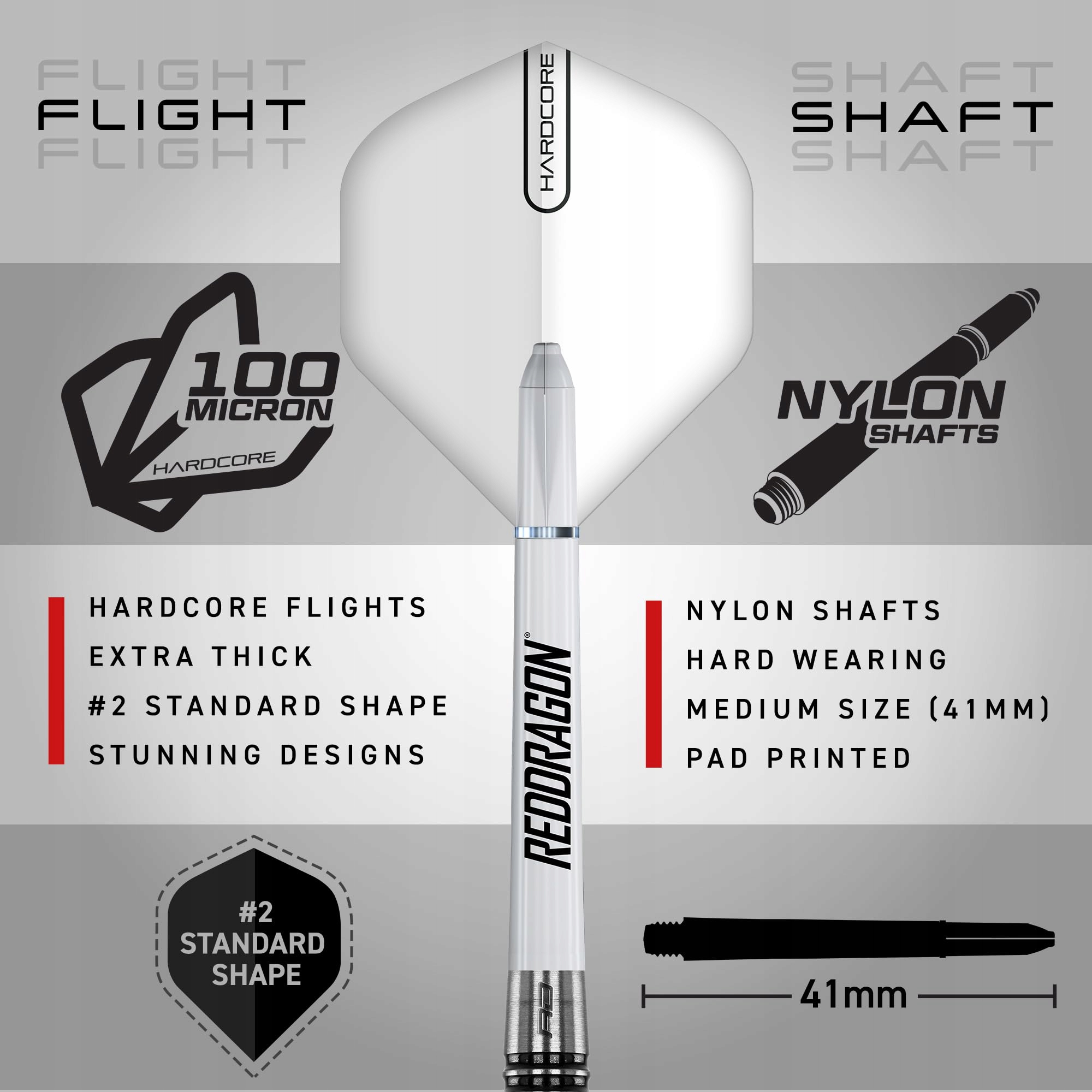 RED DRAGON Profesjonalne Rzutki Steeltip 24g Tungsten Zestaw z Akcesoriami — miniatura 3