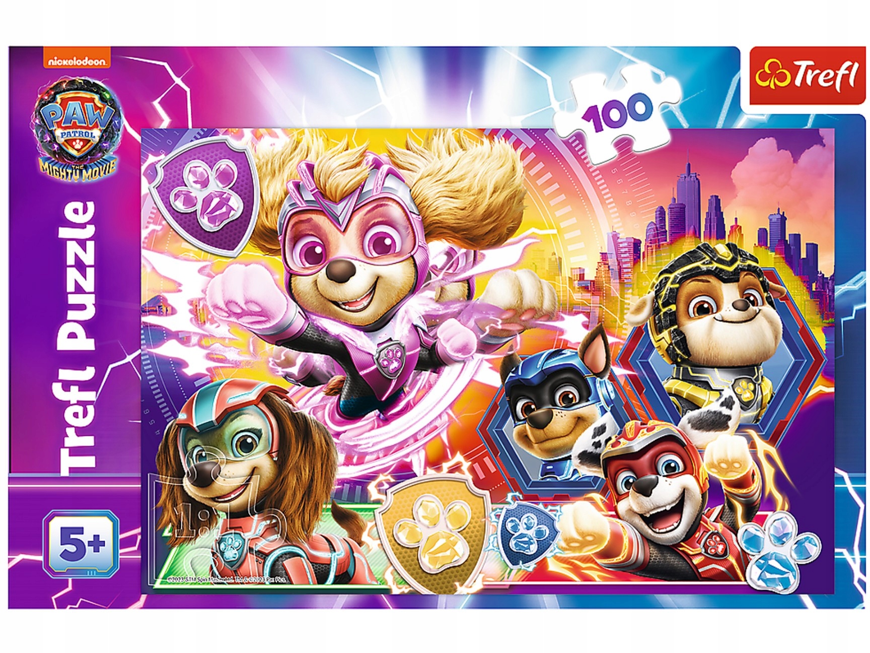 TREFL Puzzle PSI PATROL WIELKI FILM 100 elementów UKŁADANKA PIESKI Kod producenta 16460