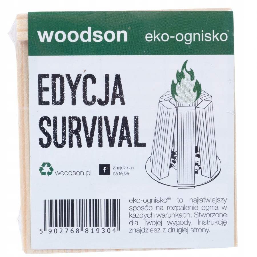 

Ekologiczna rozpałka Woodson Eko ognisko Surviva