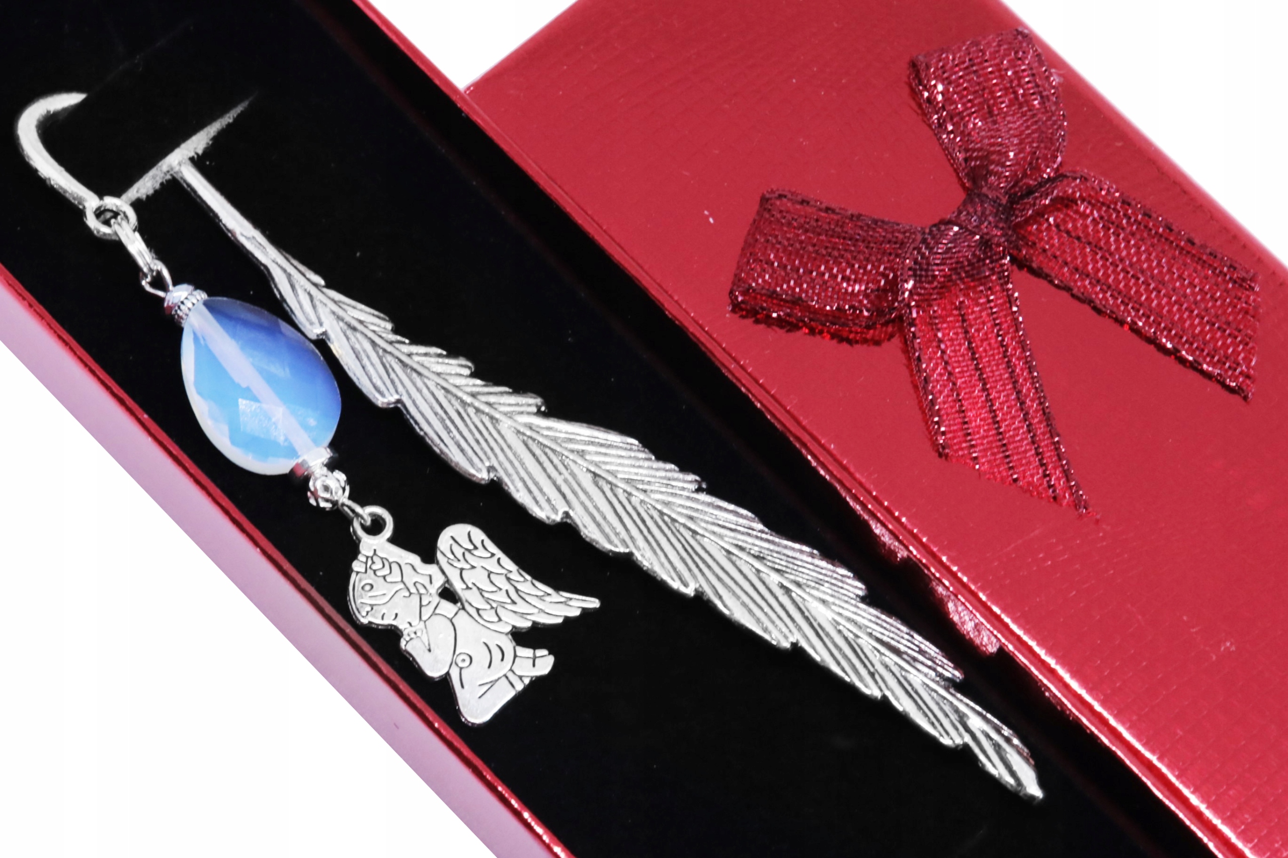 ZAKŁADKA DO KSIĄŻKI opalit ANIOŁ ANIOŁEK Komunia Święta PREZENT