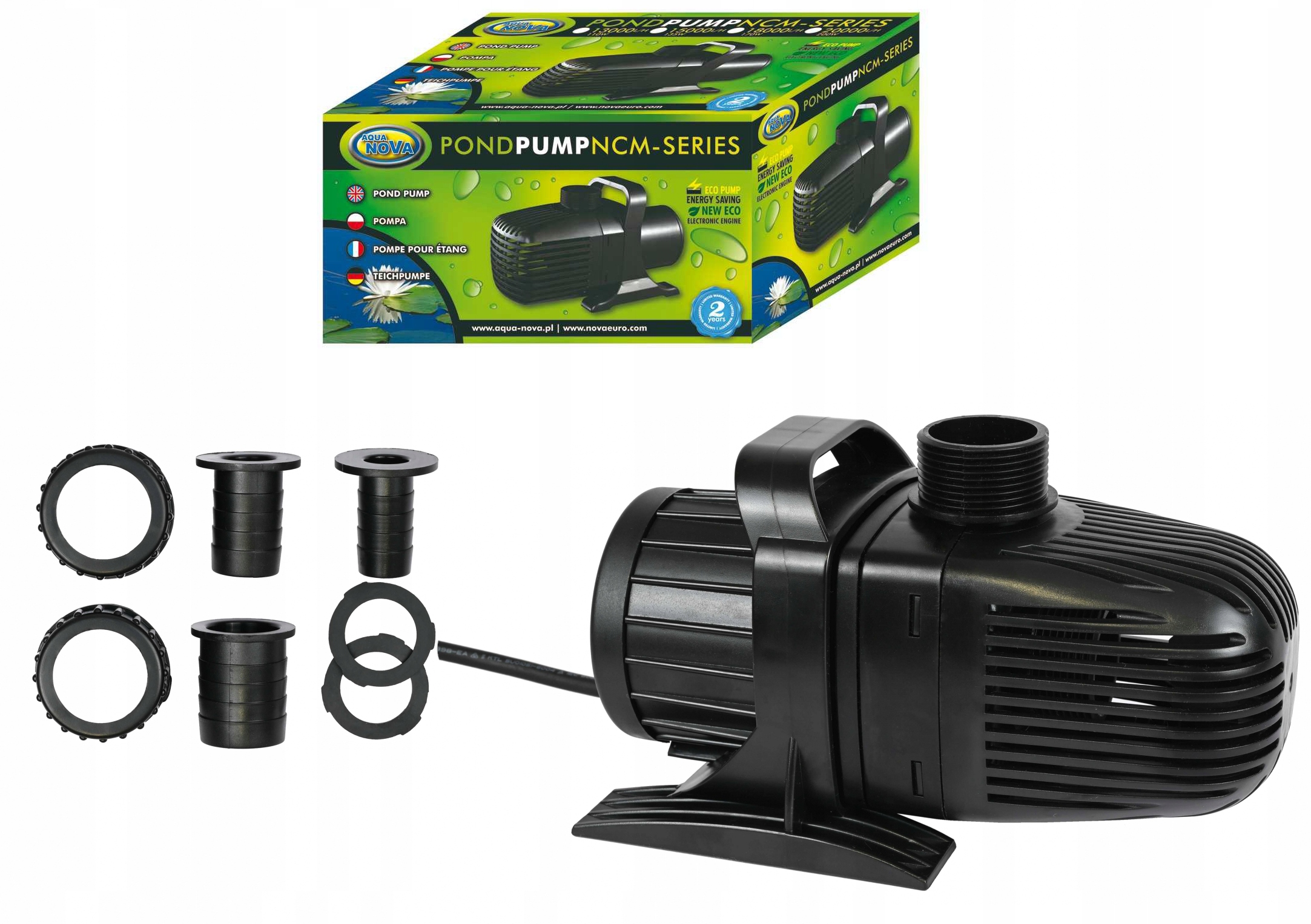 pompa do oczka stawu NCM-10000 wydajna 10000L/H moc 75W Aqua Nova