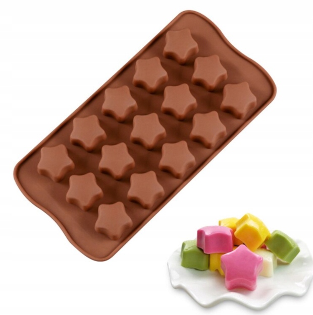 

Foremka Silikon Pralinki Żelki Gwiazdy Czekolada