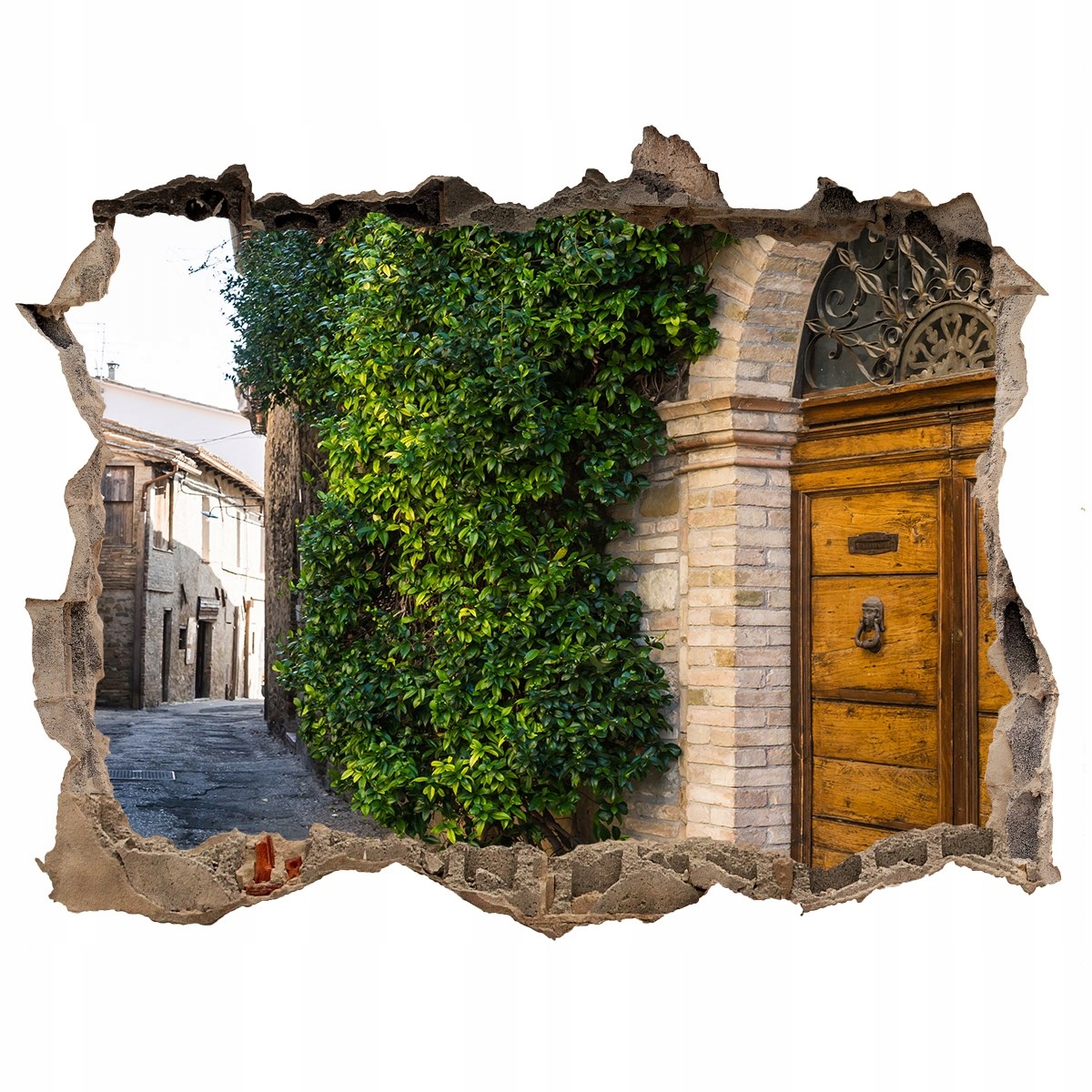 

Fototapeta dziura na ścianę 3d Urokliwa uliczka