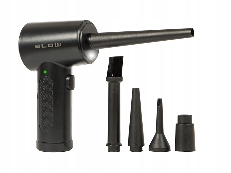 Dmuchawa elektryczna Blow 100W bezprzewodowa 6000 mAh z końcówkami