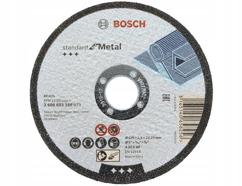 

Tarcza Korundowa Do Stali Metalu 125/2,5mm Bosch