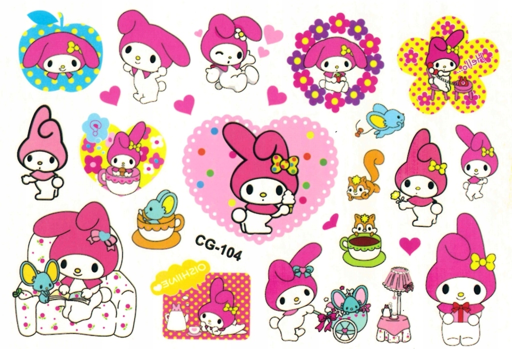 

Tatuaże zmywalne dla dzieci My Melody CG104