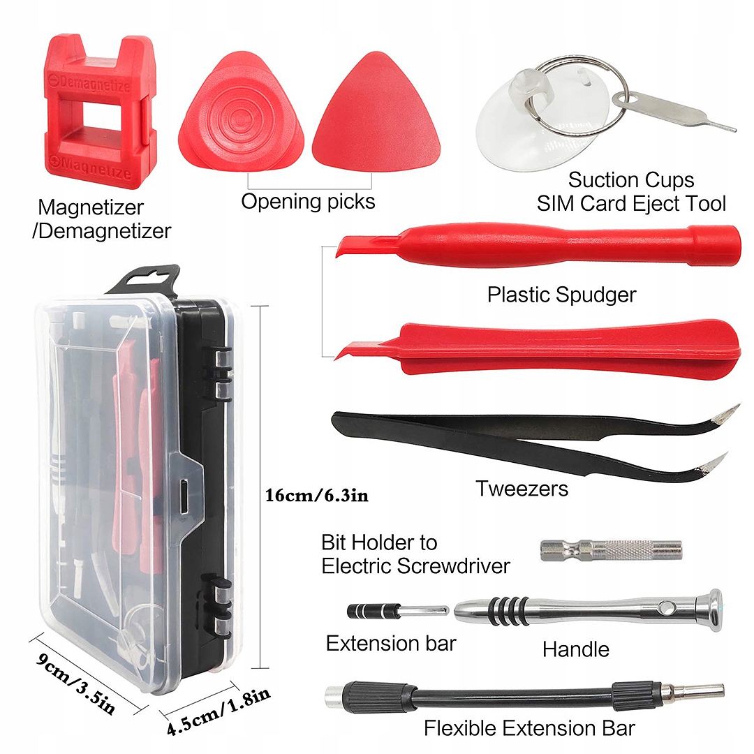 ZESTAW ŚRUBOKRĘTÓW PRECYZYJNYCH BITÓW RT0140 DO TELEFONÓW TABLETÓW 110w1 EAN (GTIN) 5903815901041