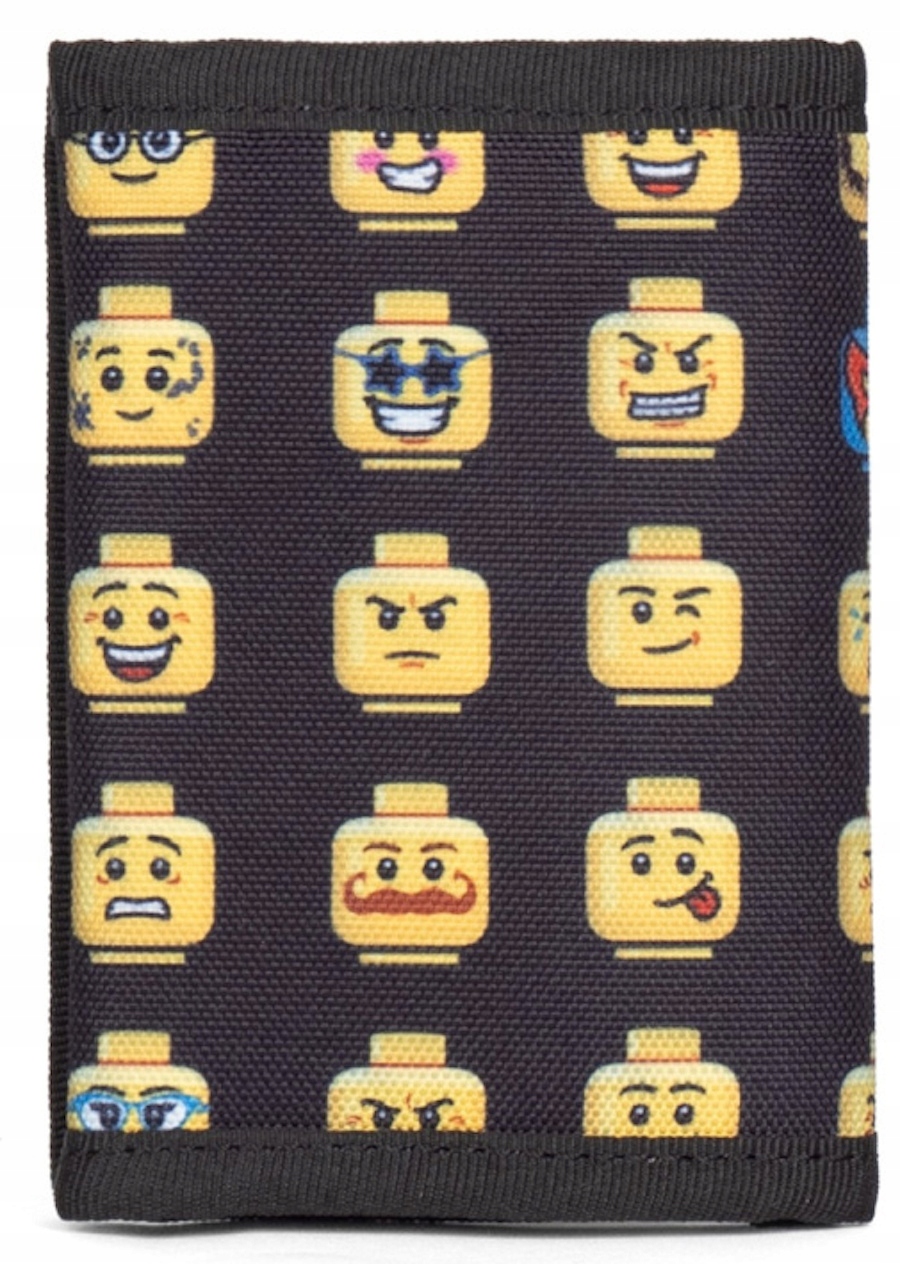 LEGO PORTFEL MINIFIGURES GŁOWY CZARNY NA RZEP I ZAMEK Marka LEGO