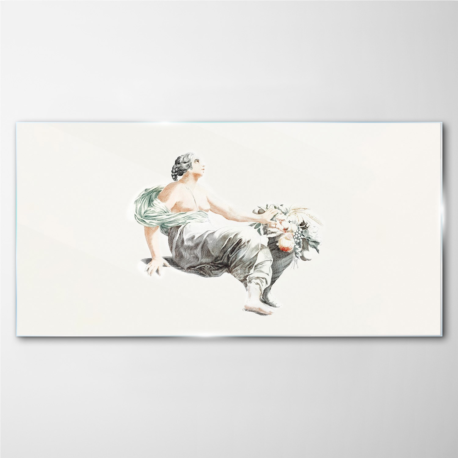 

Obraz szklany z nadrukiem Kobiety owoce 140x70 cm