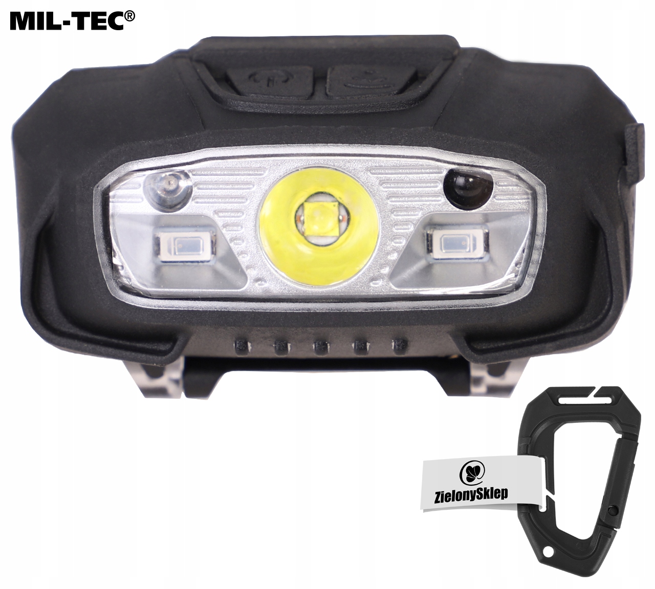 LATARKA CZOŁOWA CZOŁÓWKA Z CZUJNIKIEM RUCHU AKUMULATOROWA MIL-TEC 200lm Marka Mil-Tec