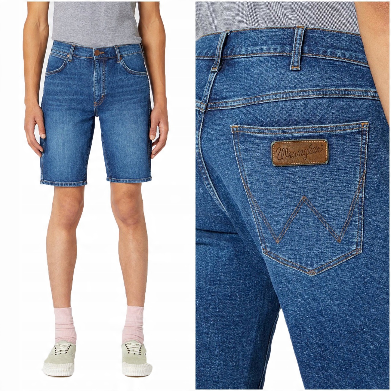 

Wrangler 5 Pkt Męskie Krótkie Spodenki Szorty W38
