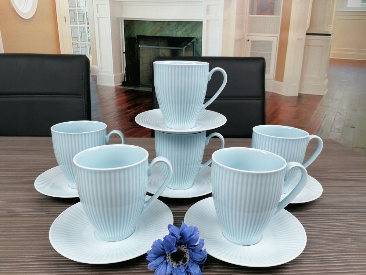 CHODZIEŻ DALIA GL02 NIEBIESKI 6 x KUBEK 420+SPODKI