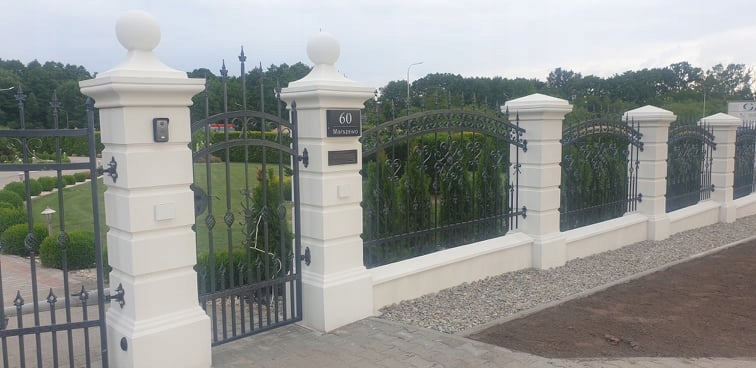 OGRODZENIA DWORKOWE,PŁOT,STYLOWE ,BETONOWE Maksymalna wysokość elementu 250 cm