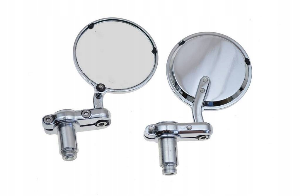 MT079CH - КРУГЛІ ДЗЕРКАЛА В КЕРМО ХРОМ ВЕТЕРАН