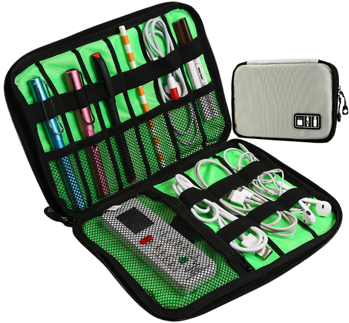 

Organizer na ładowarki kable usb torba podróżna