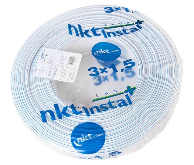 Kábel YDYp 3x1,5 450/750V 50 m Nkt instal+
