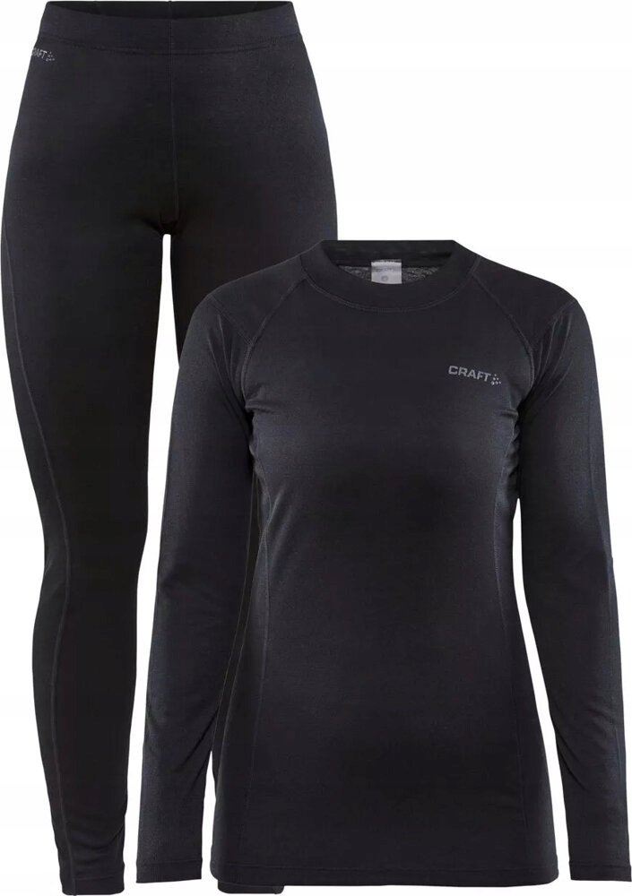 Dámský zimní komplet spodního prádla Craft Core Warm Baselayer Set vel. M Černý