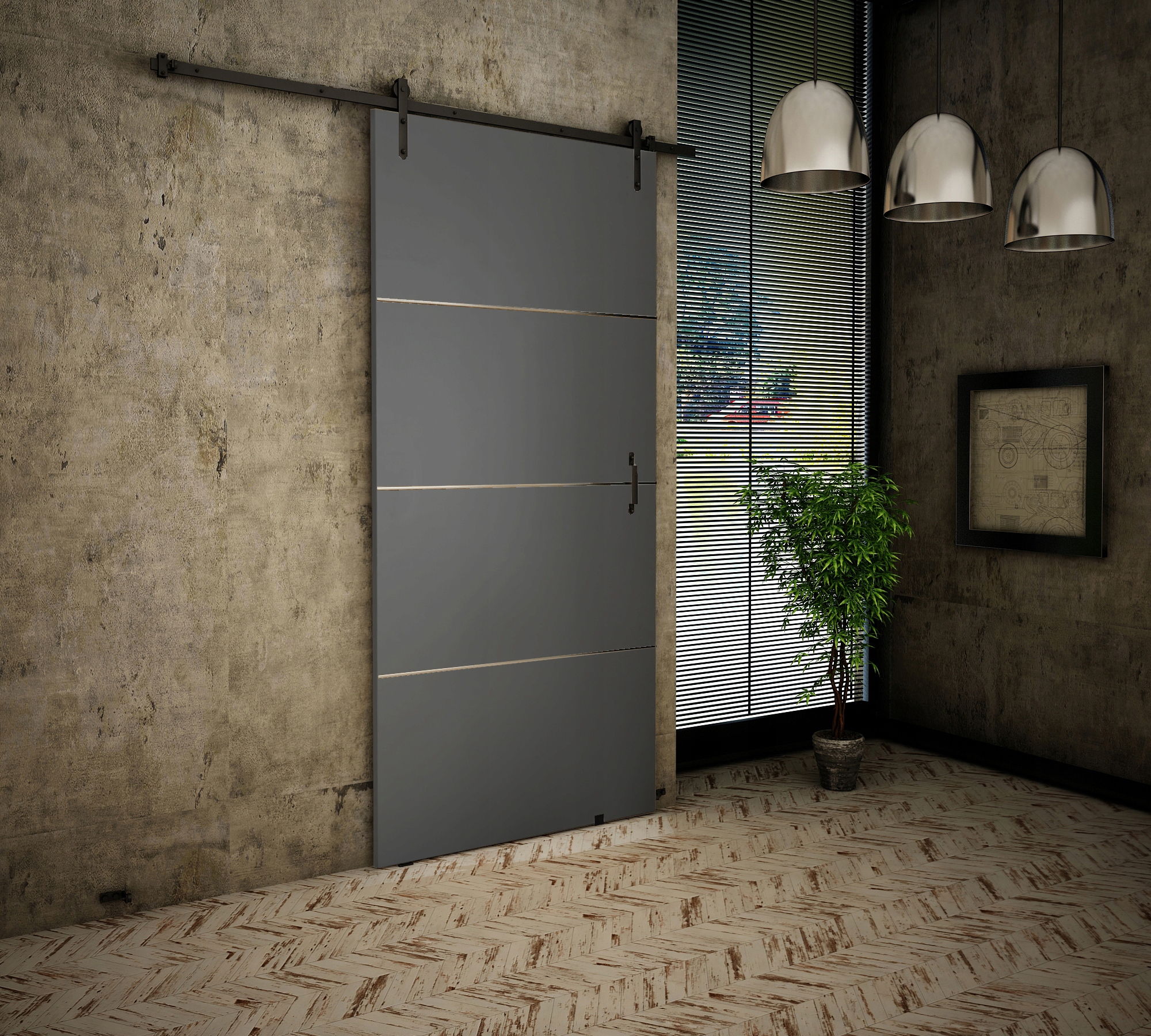 Drzwi przesuwne LOFT PLUS "90" Rodzaj przesuwne