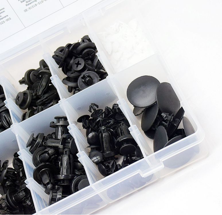 Zestaw spinek klipsow kolkow 242 szt uniwersalne Car type 4x4 SUV Passenger cars Cargo vans Trucks RVs Buses Undefined