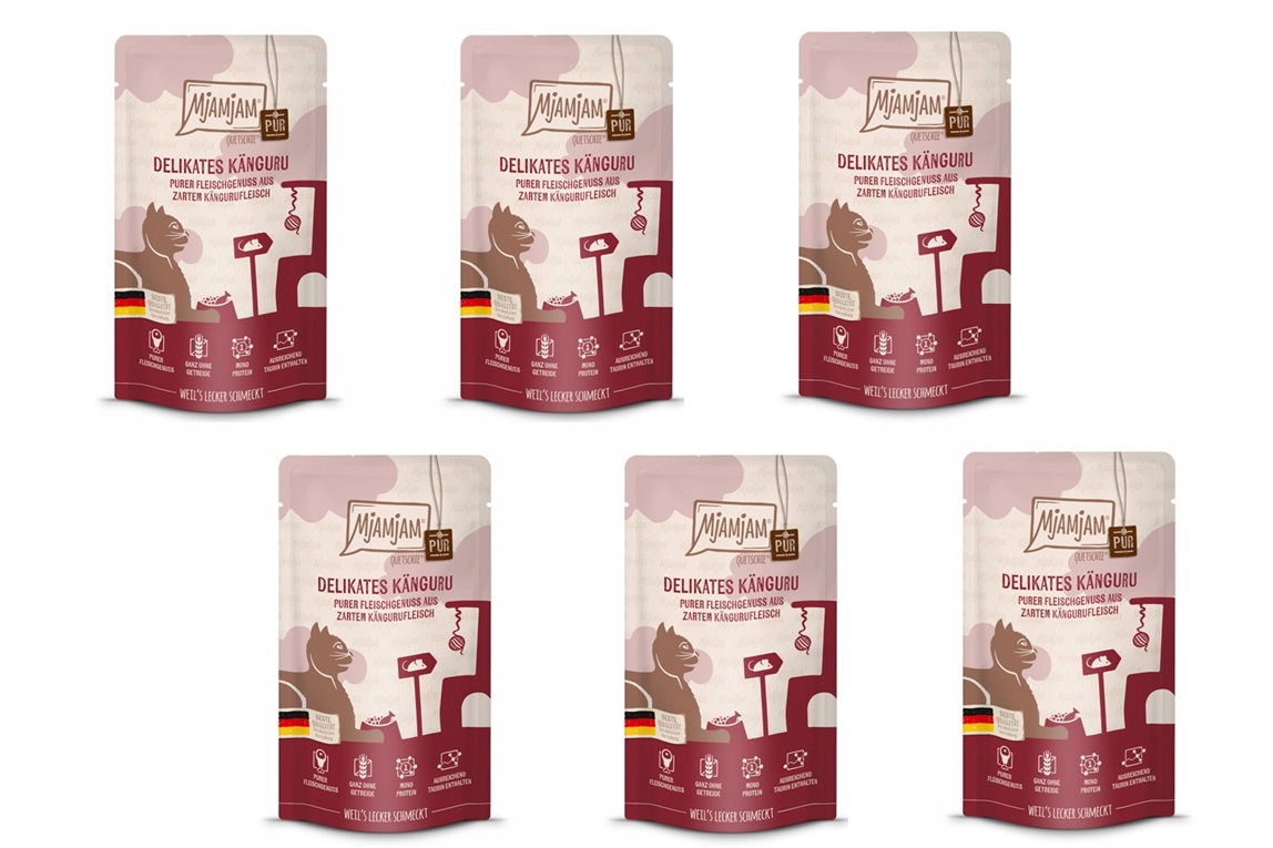 Levně Mjamjam Pure Kangur 6 x 125 g