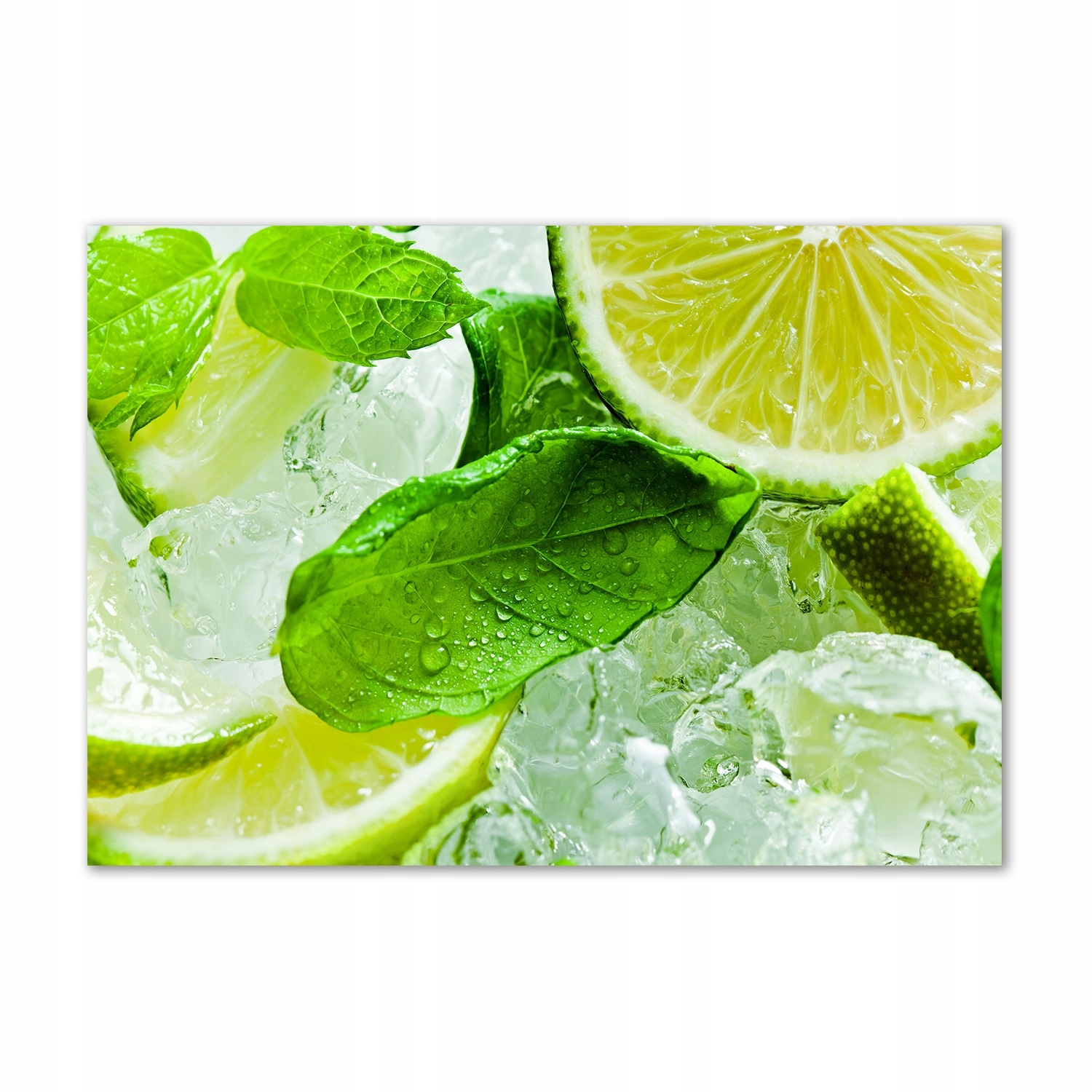 

Obraz zdjęcie szkło akryl Limonka z lodem 100x70cm