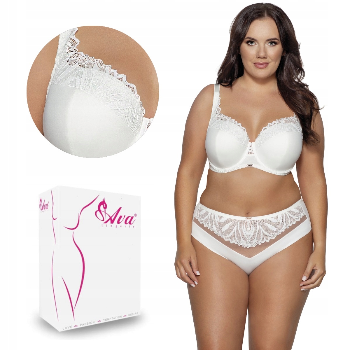 Podprsenka Full Cup Av 2107 vyztužená ecru 100G