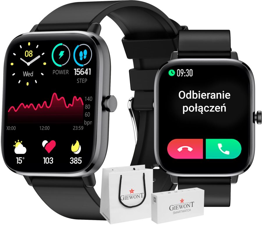 Inteligentny Zegarek Smartwatch Giewont GW230-2 Bt Call Sms Temperatura Box