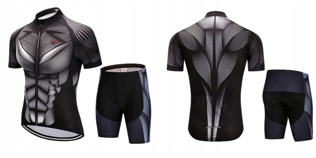 MĘSKI STRÓJ ROWEROWY KOLARSKI KOMPLET NA ROWER Marka inna