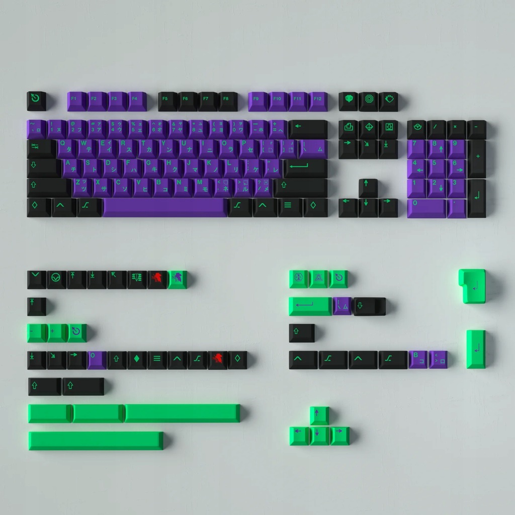 Klawisze do Klawiatury Mechanicznej Pbt Profile Cherry 152szt Gmk Eva (big)