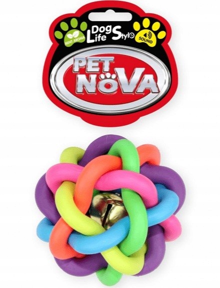 

Pet Nova Piłka pleciona BellBall kolorowa z aromat