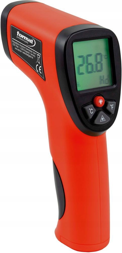 Infračervený teploměr -50 až 500 stupňů Format