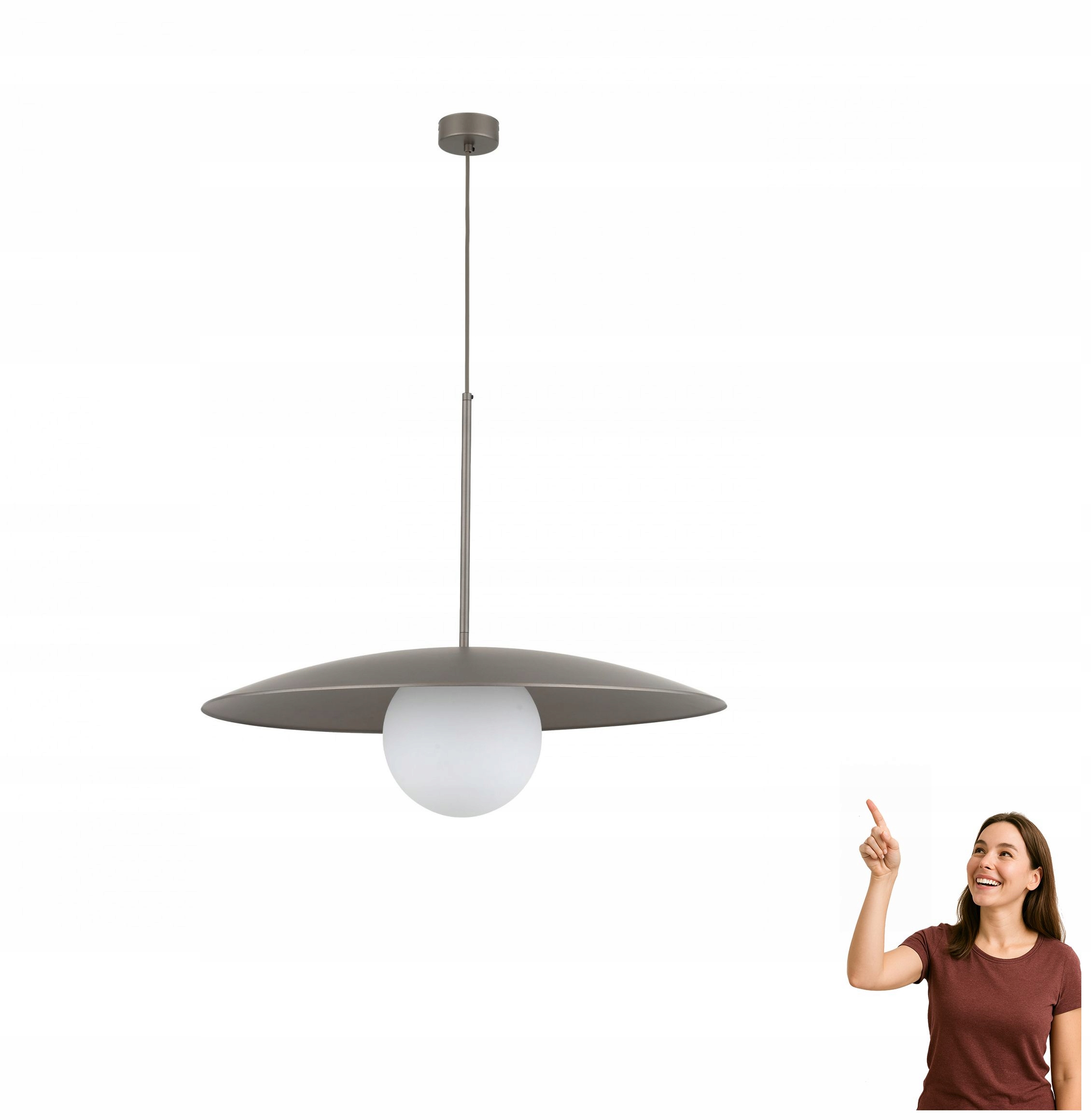 Závesná lampa Slate New Brown Tk Lighting 11347