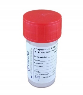 

Pojemnik Histopot z 10 % formaliną 40 ml zakręcany