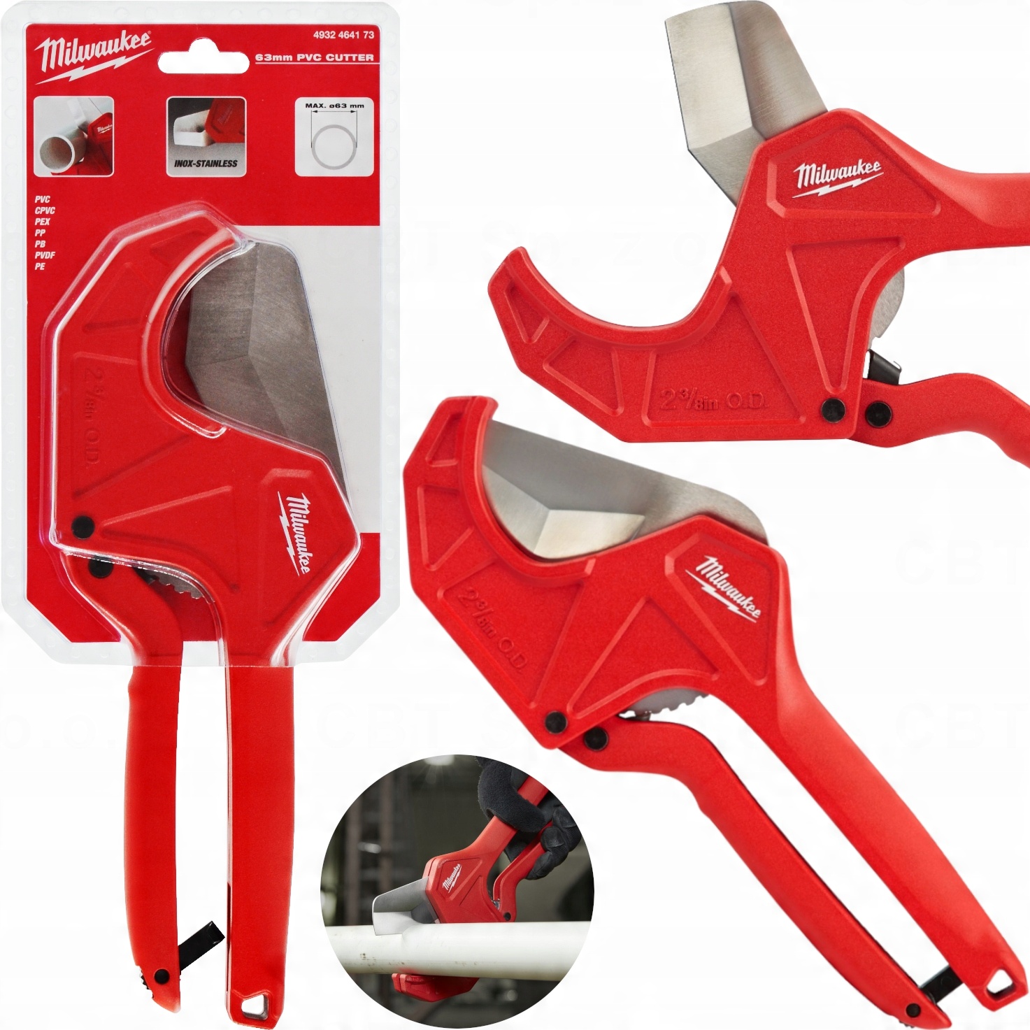 

Obcinak Do Rur Pvc 63 MM Milwaukee