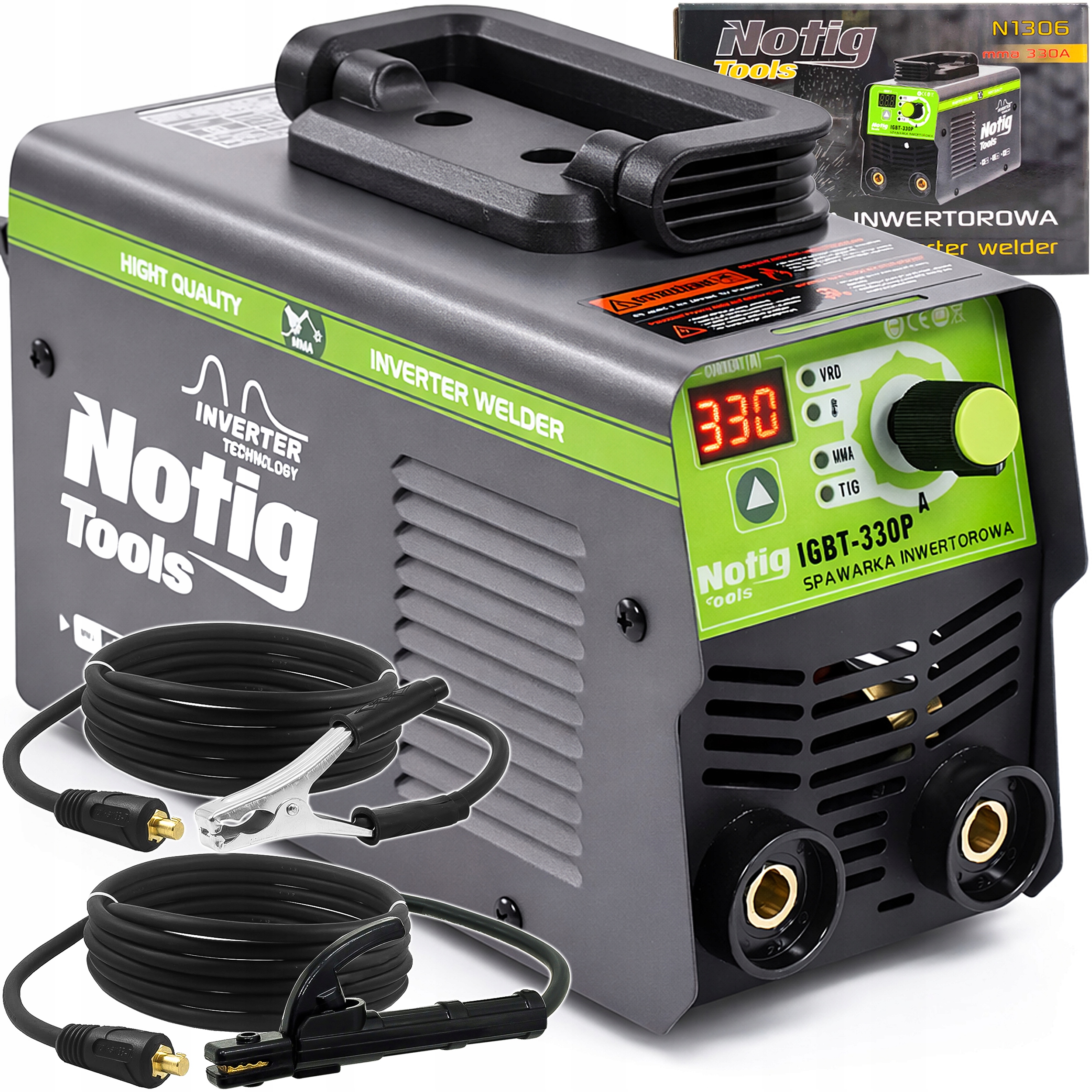 Spawarka Inwertorowa Inwerterowa 330A Mma Tig Lift Vrd 20–330A 230V Mocna