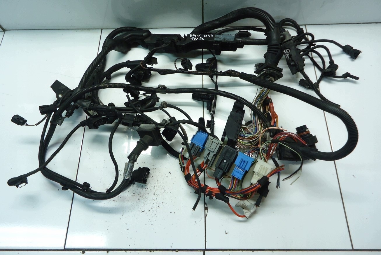 BMW 3 E90 E91 2.0D N47D20C bundle motor wiring 7802184