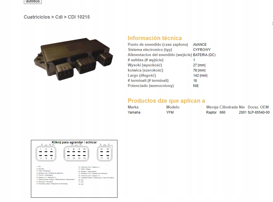 Dze DZE10215 Zapaľovací modul