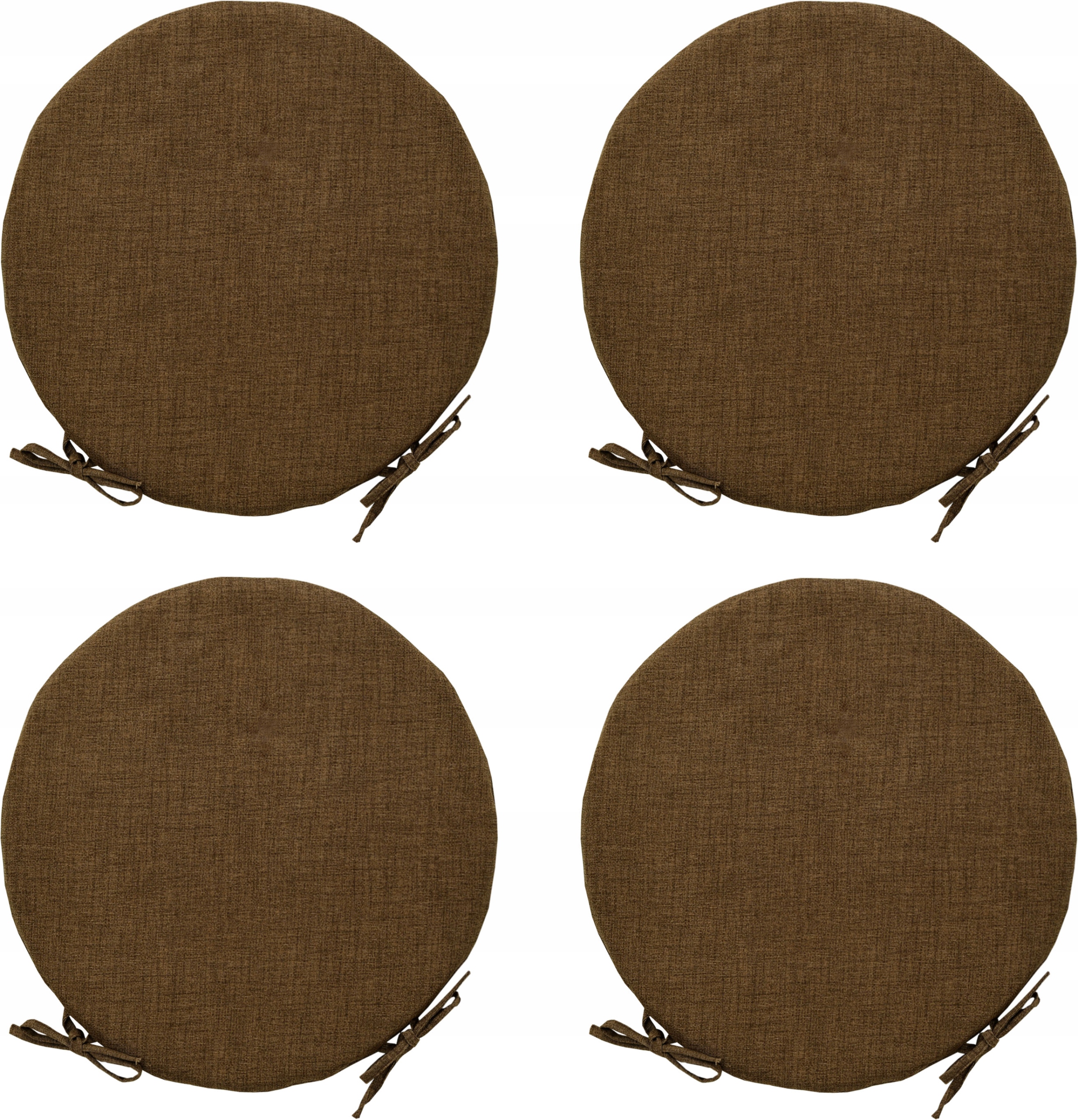 Sada Kulatých Polštářů Na Židli 40 cm 4 ks