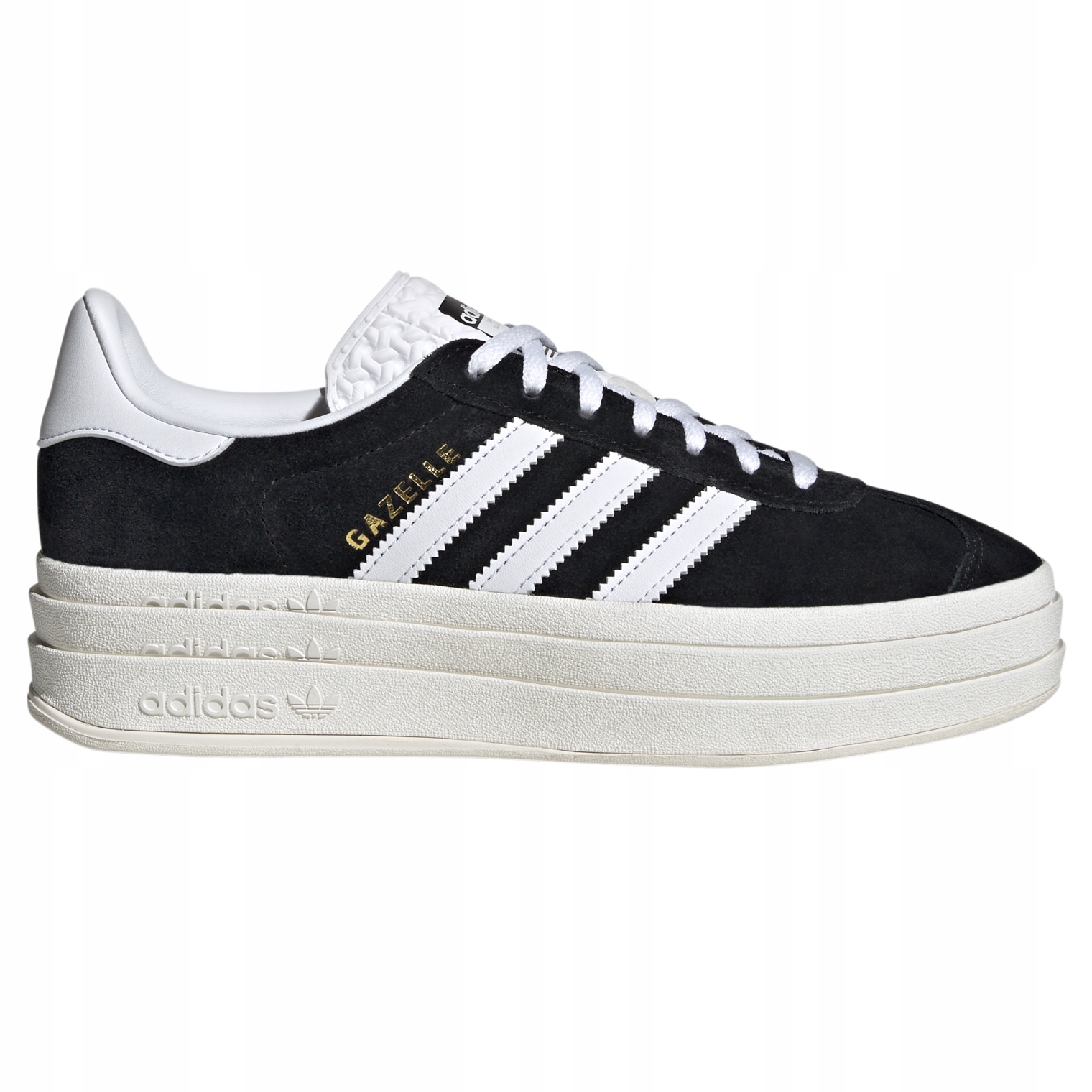 Dámské kožené tenisky adidas Gazelle Bold HQ6912 černé 39 1/3