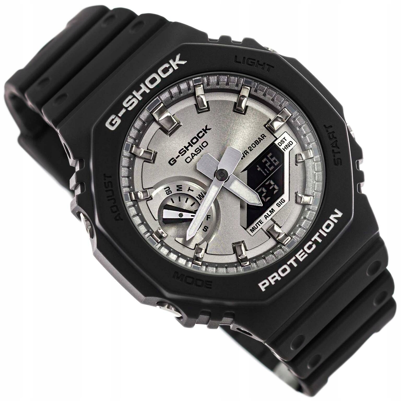 Hodinky Casio GA-2100SB-1AER G-shock Černé Stopky Voděodolné 200M Karbon