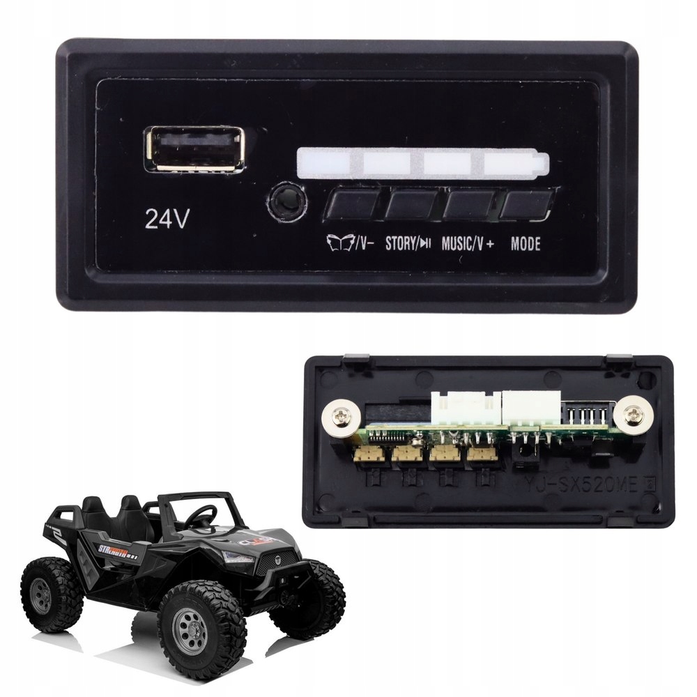 Panel Muzyczny 24V LCD MP4 SX2039 SX1928 Części Do Pojazdów Elektrycznych