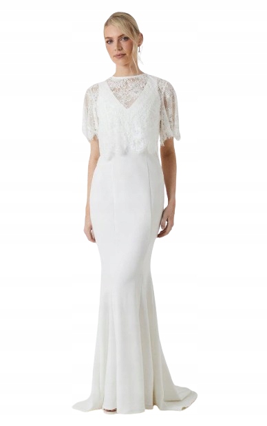 Coast Bolerko Bílé S Krátkým Rukávem Na Knoflík 46 Hke