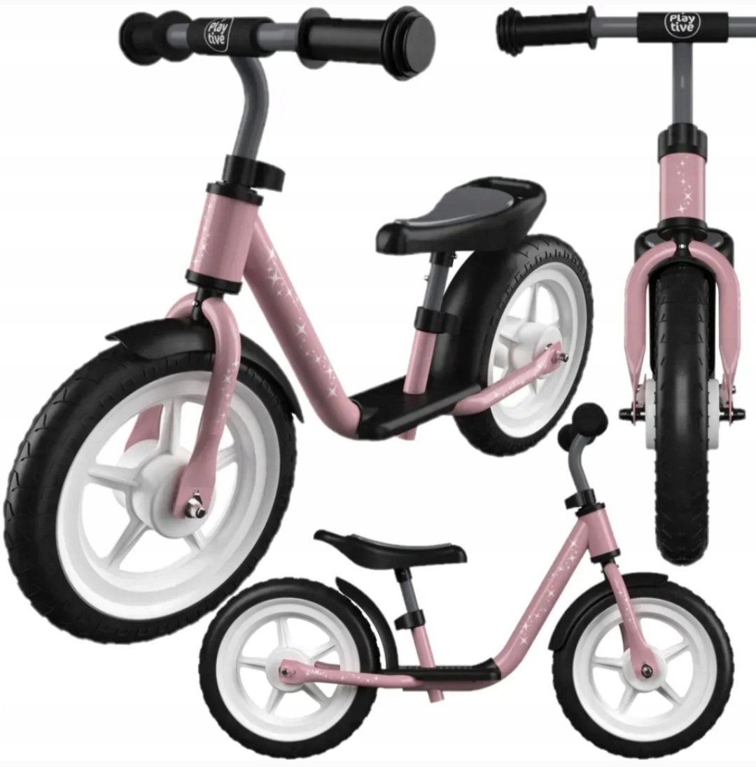 Playtive Rowerek Biegowy 98-110cm 18+ Różowy