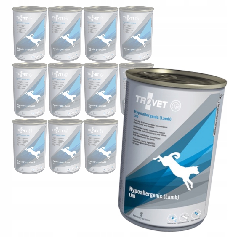 Trovet Hypoallergenic Lrd Lamb 12x400g Mokra Karma Dla Psa Z Jagnięciną