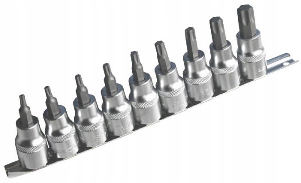 Nasadki-zestaw Torx 1/2" Na Szynie Asta 954009-1