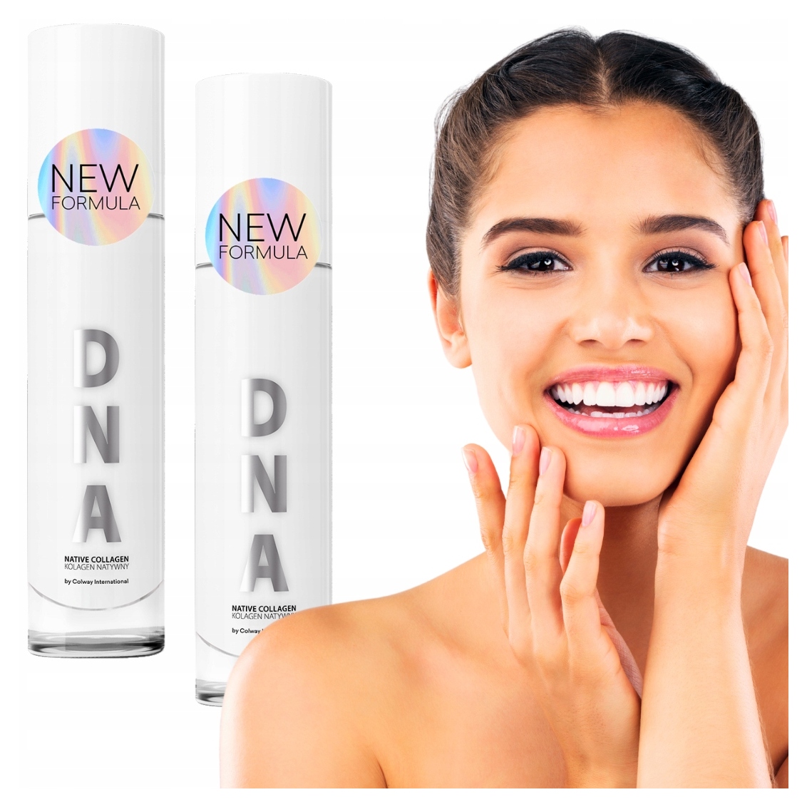 2x Nativní kolagen Dna Colway 50 ml Nová formule Silné sérum proti vráskám